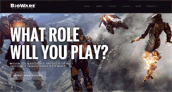 Desktop Screenshot of bioware.com